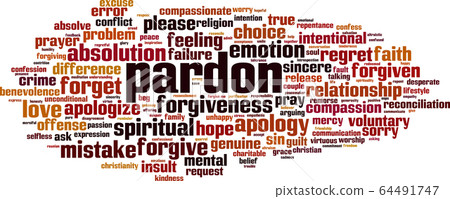 Pardon word cloud 64491747