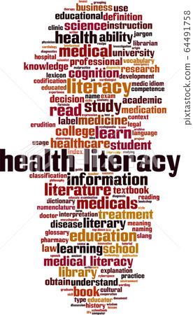 Health literacy word cloud 64491758