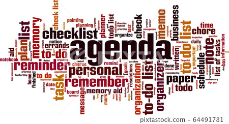 Agenda word cloud Agenda word cloud 64491781