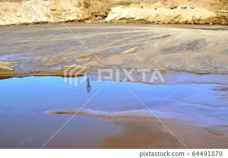 Sand and gravel washing production process in open pit Sand and gravel washing production process in open pit 64491870
