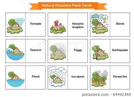 Buy Printable Natural Disasters Flashcards, Types Of, 52% OFF