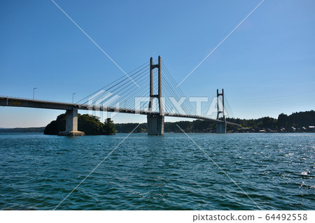 A landmark of Noto Island, a twin bridge of refreshing when crossing, Nanao, Noto, Ishikawa (4) A landmark of Noto Island, a twin bridge of refreshing when crossing, Nanao, Noto, Ishikawa (4) 64492558