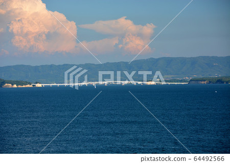 Looking at Notojima Ohashi from Notojima, Twin Bridge, Nanao, Noto, Ishikawa (1) 64492566