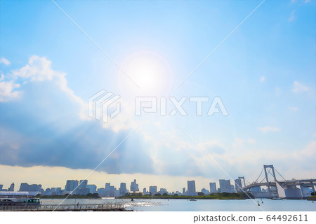 Mysterious scenery of Odaiba, anime style Mysterious scenery of Odaiba, anime style 64492611