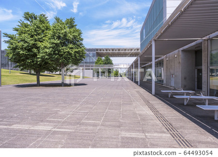 Campus scenery, school image, educational facilities, image material, university, school life 64493054