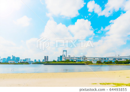 白天的彩虹橋,動漫風格 白天的彩虹橋,動漫風格 64493855