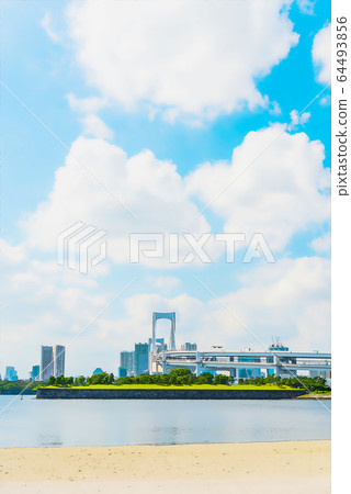 白天的彩虹橋,動漫風格 白天的彩虹橋,動漫風格 64493856