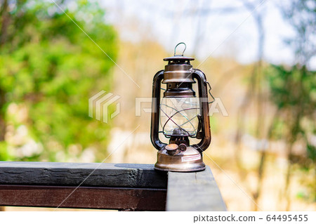 Camping material oil lantern antique 64495455