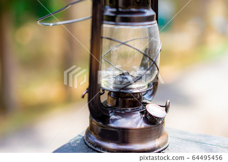 Camping material oil lantern antique 64495456
