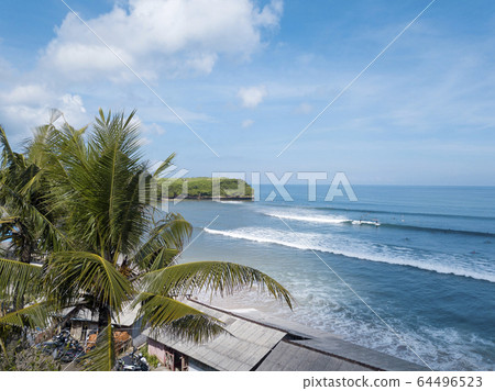 Aerial view of Balangan beach Aerial view of Balangan beach 64496523