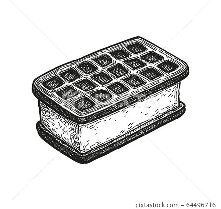 Ice cream sandwich. 64496716