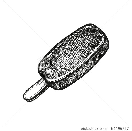 Chocolate glazed ice cream Chocolate glazed ice cream 64496717