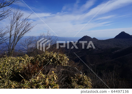 Gunma Prefecture Somma of Mt. Haruna From the summit of Mt. Karabataga towards Haruna Fuji 64497136