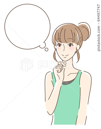 一個微笑著想像的女人 64497747