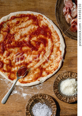 Dough for pizza Dough for pizza 64498150