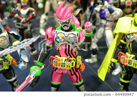 Selected focused on fictional character action figure from Japanese popular series KAMEN RIDER. Various custom of Kamen Rider depending on its series and era. Selected focused on fictional character action figure from Japanese popular series KAMEN RIDER. Various custom of Kamen Rider depending on its series and era. 64499947