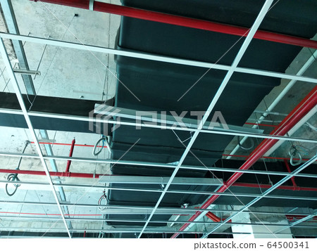 Installation of air conditioner ducting and chiller pipes system and hung it at the concrete slab. Installed and coordinated together with other services. Installation of air conditioner ducting and chiller pipes system and hung it at the concrete slab. Installed and coordinated together with other services. 64500341