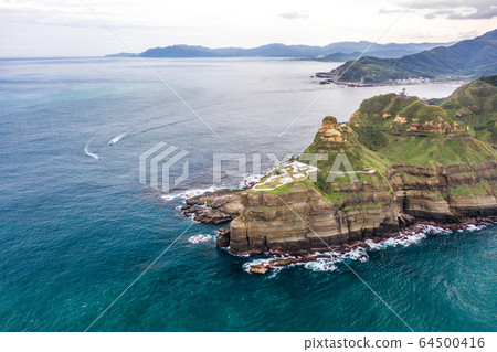 Aerial view of BiTouCape LightHouse, northeast Aerial view of BiTouCape LightHouse, northeast 64500416