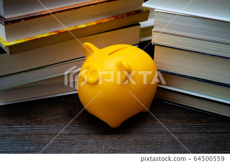 知識就是財產存錢罐和書 64500559