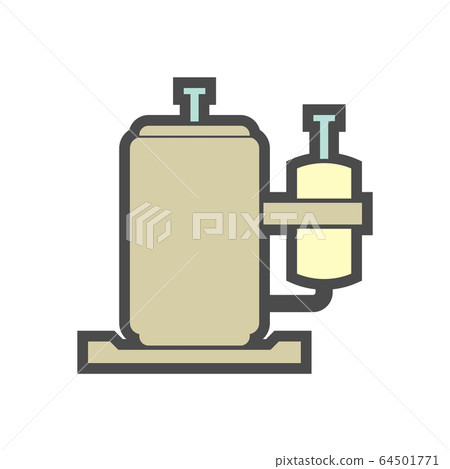 Air conditioner and air compressor part vector 64501771