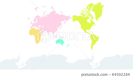 世界地圖（5大洲） 64502284