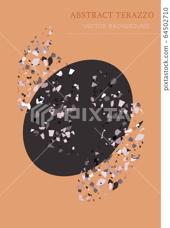 Vector terrazzo art poster. 64502710