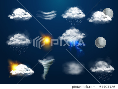 Realistic Weather Set 64503326