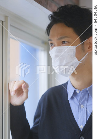Men Mask Prevention Stay Home Men Mask Prevention Stay Home 64504366