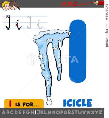letter I worksheet with icicle cartoon letter I worksheet with icicle cartoon 64504923