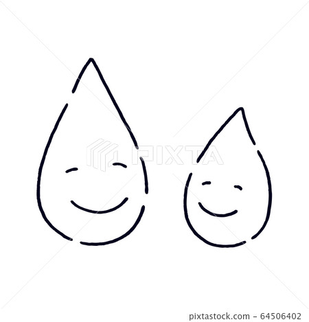 Water hand drawn illustration line drawing 64506402