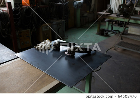 Grinder and work gloves Grinder and work gloves 64508476