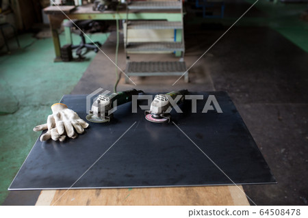 Grinder and work gloves 64508478