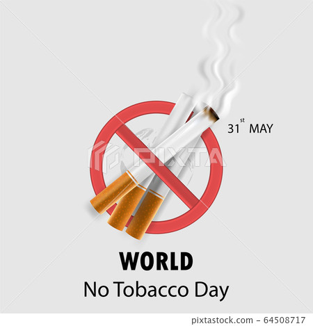 World No Tobacco Day infographic background 64508717