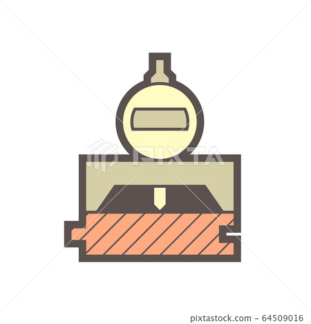 Wood floor production industry and testing vector Wood floor production industry and testing vector 64509016