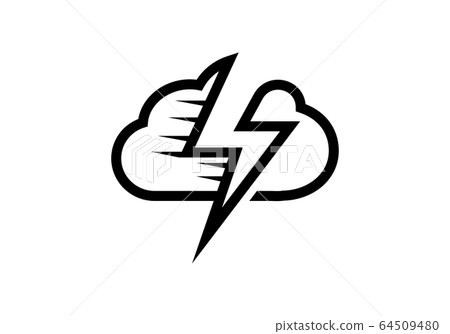 Creative cloud logo for your corporate designs. Modern isolated vector icon. Creative cloud logo for your corporate designs. Modern isolated vector icon. 64509480