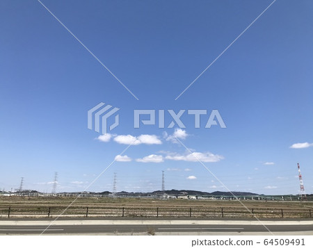 米領域和藍天 米領域和藍天 64509491