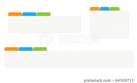 Heading / divider with color / notebook base / ruled line 64509713