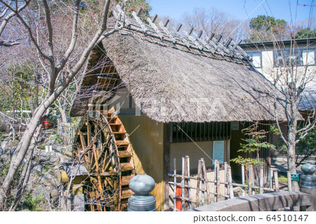 東京金大寺附近的水車 東京金大寺附近的水車 64510147