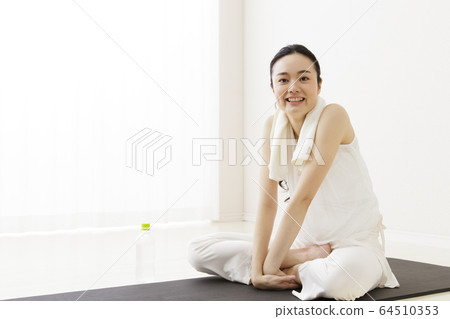 Yoga pilates fitness exercises Yoga pilates fitness exercises 64510353