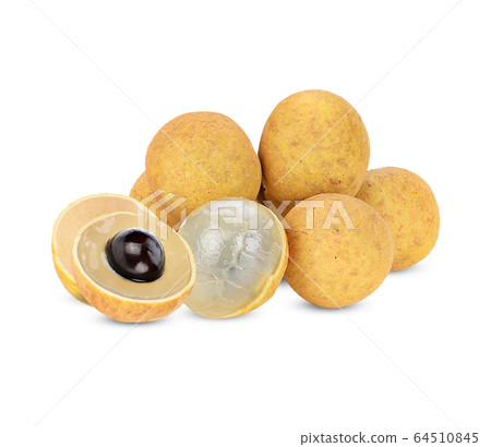 longan fruit on white background 64510845