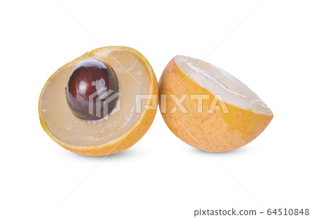 longan fruit on white background 64510848