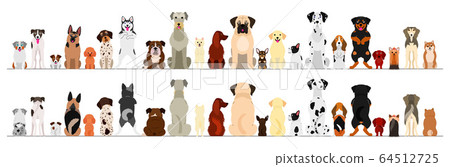 大邊框為狗的前後設置 64512725