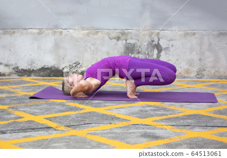 young active women doing yoga at outdoor young active women doing yoga at outdoor 64513061