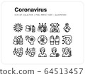 Coronavirus icons set, Pixel perfect icon, Set of icons for web and mobile 64513457