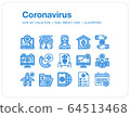 Coronavirus icons set, Pixel perfect icon, Set of icons for web and mobile 64513468