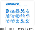 Coronavirus icons set, Pixel perfect icon, Set of icons for web and mobile 64513469