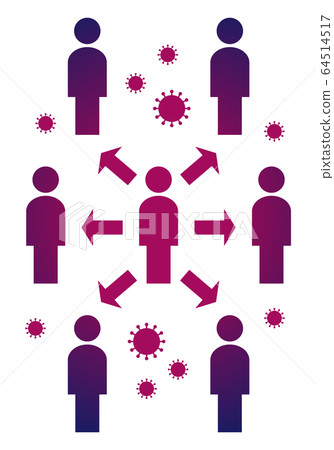 感染傳播/群集圖像 64514517