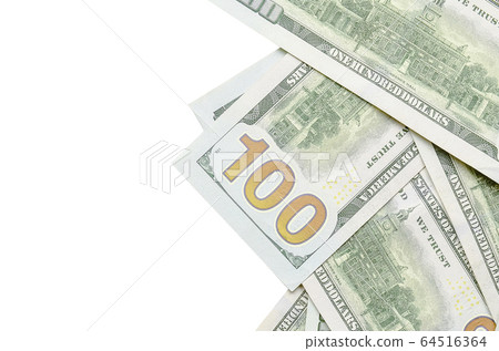 Dollar bills. American money isolated on white 64516364