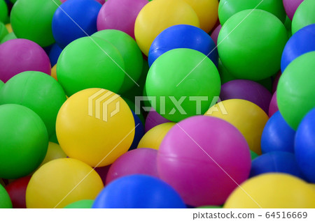 Swimming pool for fun and jumping in colored Swimming pool for fun and jumping in colored 64516669