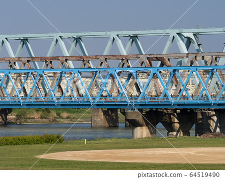 東京都足立區荒川大橋 東京都足立區荒川大橋 64519490